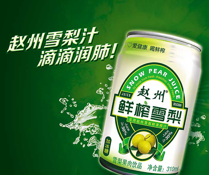 赵州金银花雪梨果肉饮品礼盒310mL易拉罐