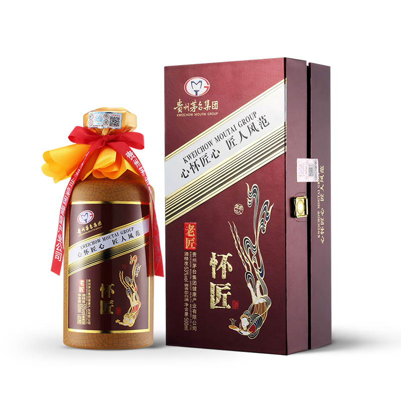 贵州茅台集团怀匠老匠53°vol酱香型白酒500ml礼盒装