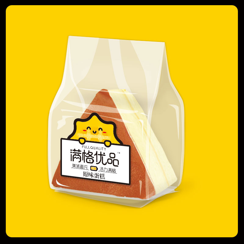 满格优品原味三角纯蛋糕 烘焙