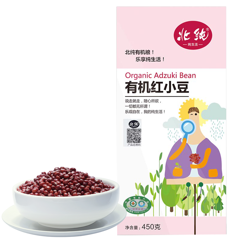 北纯可溯源有机红小豆450g