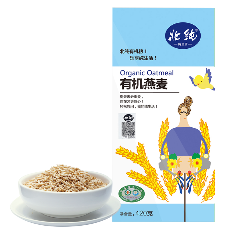 北纯可溯源有机燕麦420g