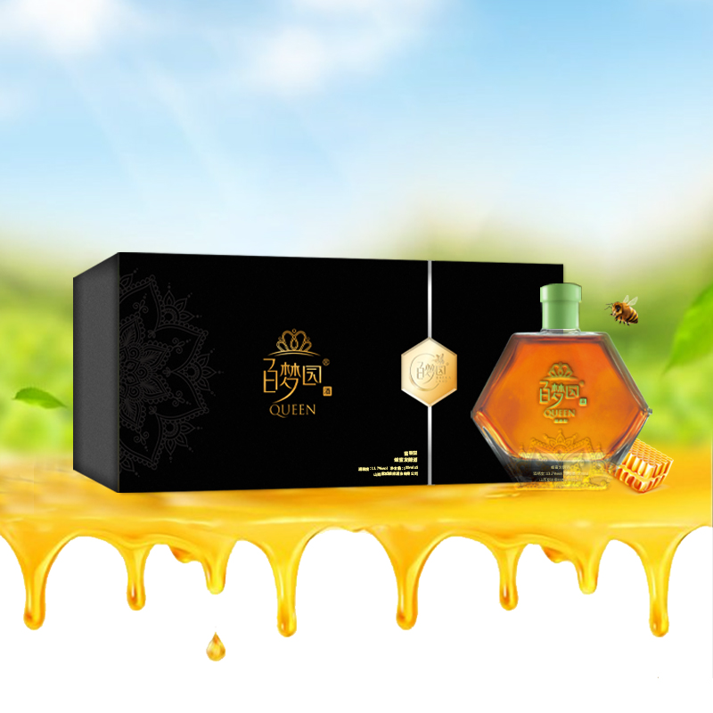 百梦园 Queen13.7度小瓶礼盒100ml*5瓶装蜂蜜酒