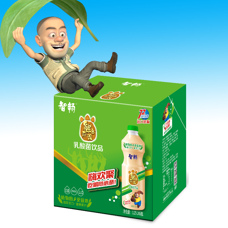 熊出没乳酸菌饮品-瓶装