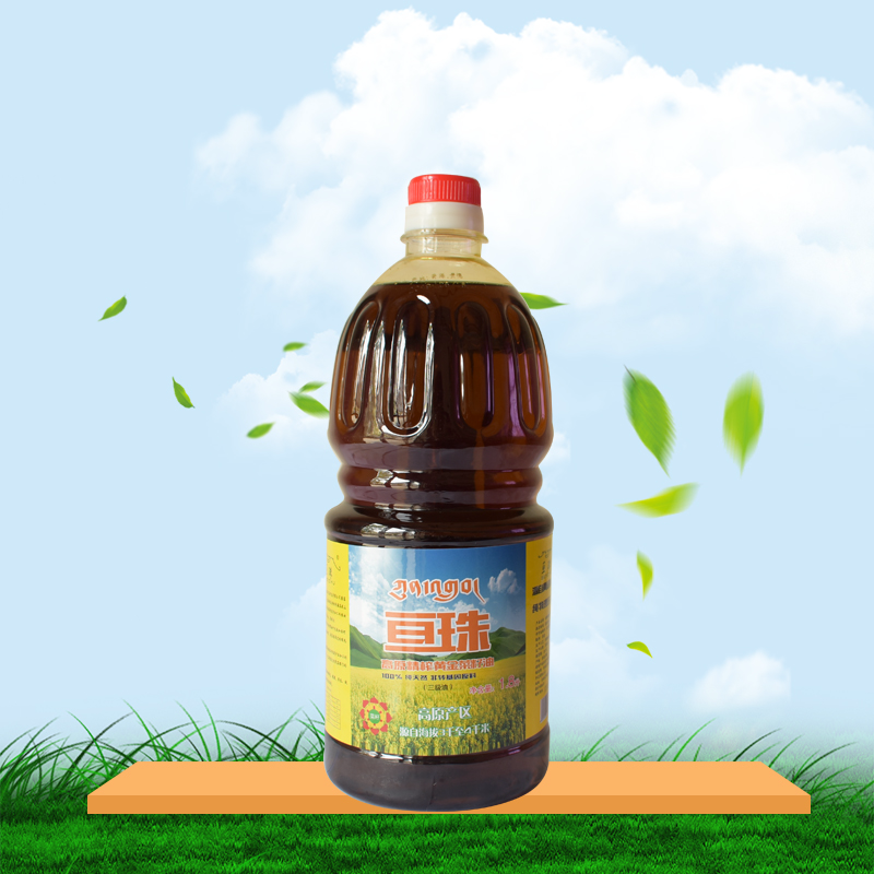 亘珠高原黄金精榨菜籽油1.8L