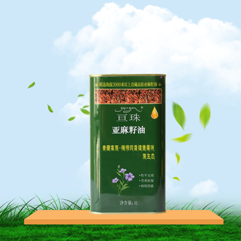 亘珠高原精选纯香亚麻籽油1L