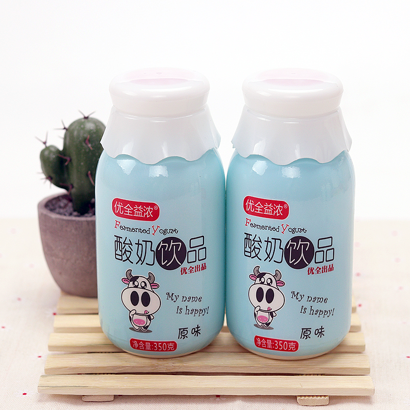 优全益浓大帽子酸奶饮品350g