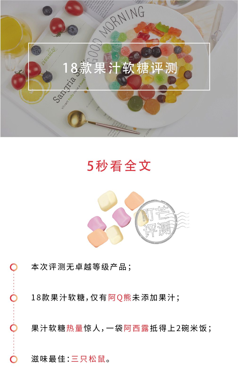 评测 | 18款网红+老牌+高销量果汁软糖