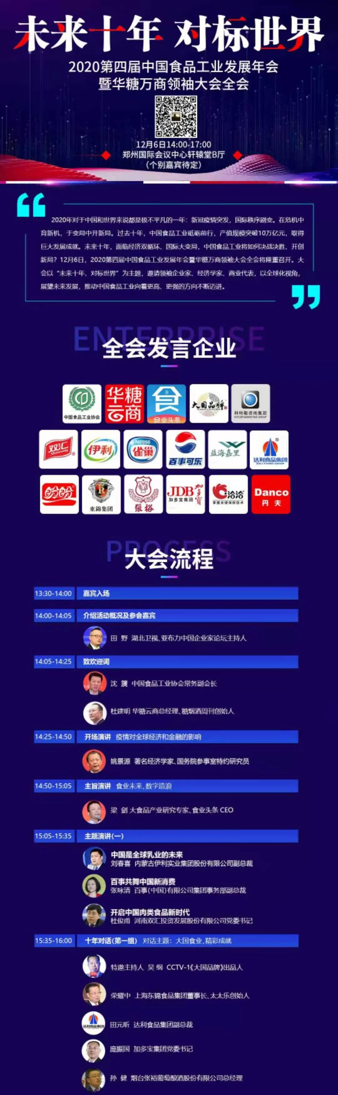 大会全会先睹为快！流程、亮点、发言企业全曝光！