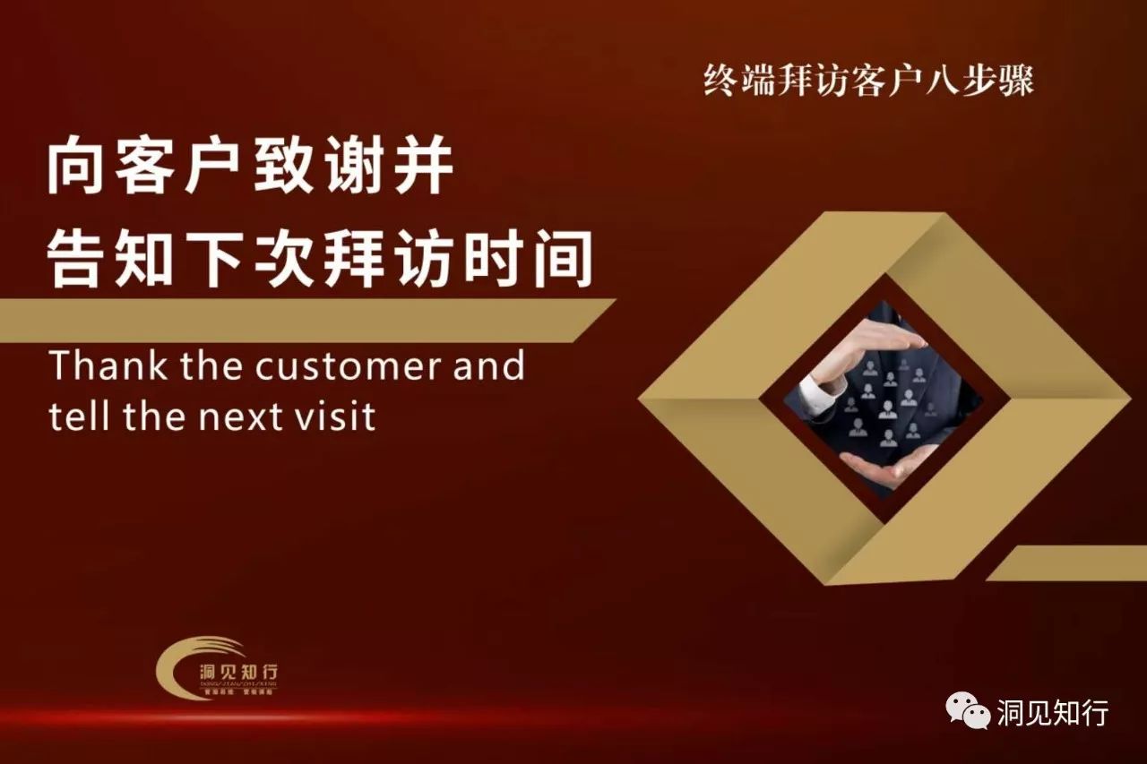 终端拜访客户黄金八步！