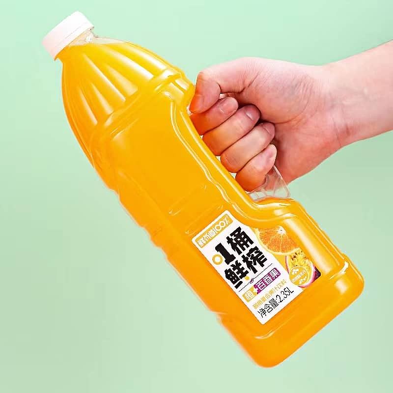 鲜有道100% 1桶鲜榨 橙+百香果2.35L