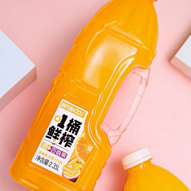 鲜有道100% 1桶鲜榨 橙+百香果2.35L