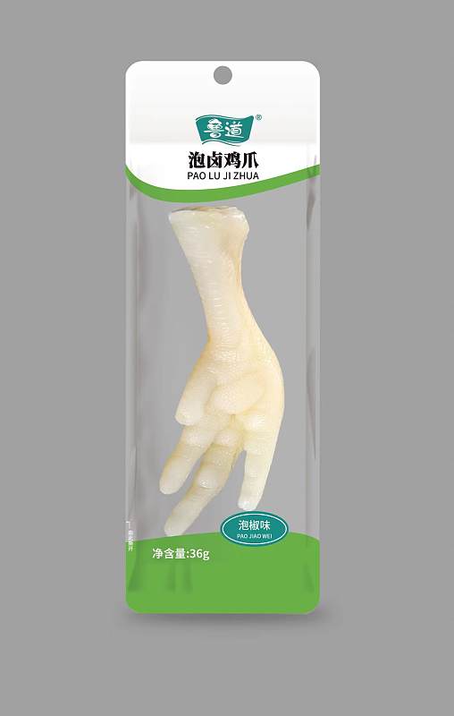 鲁道36克泡卤鸡爪（泡椒 卤香味） 36克*30袋*6包