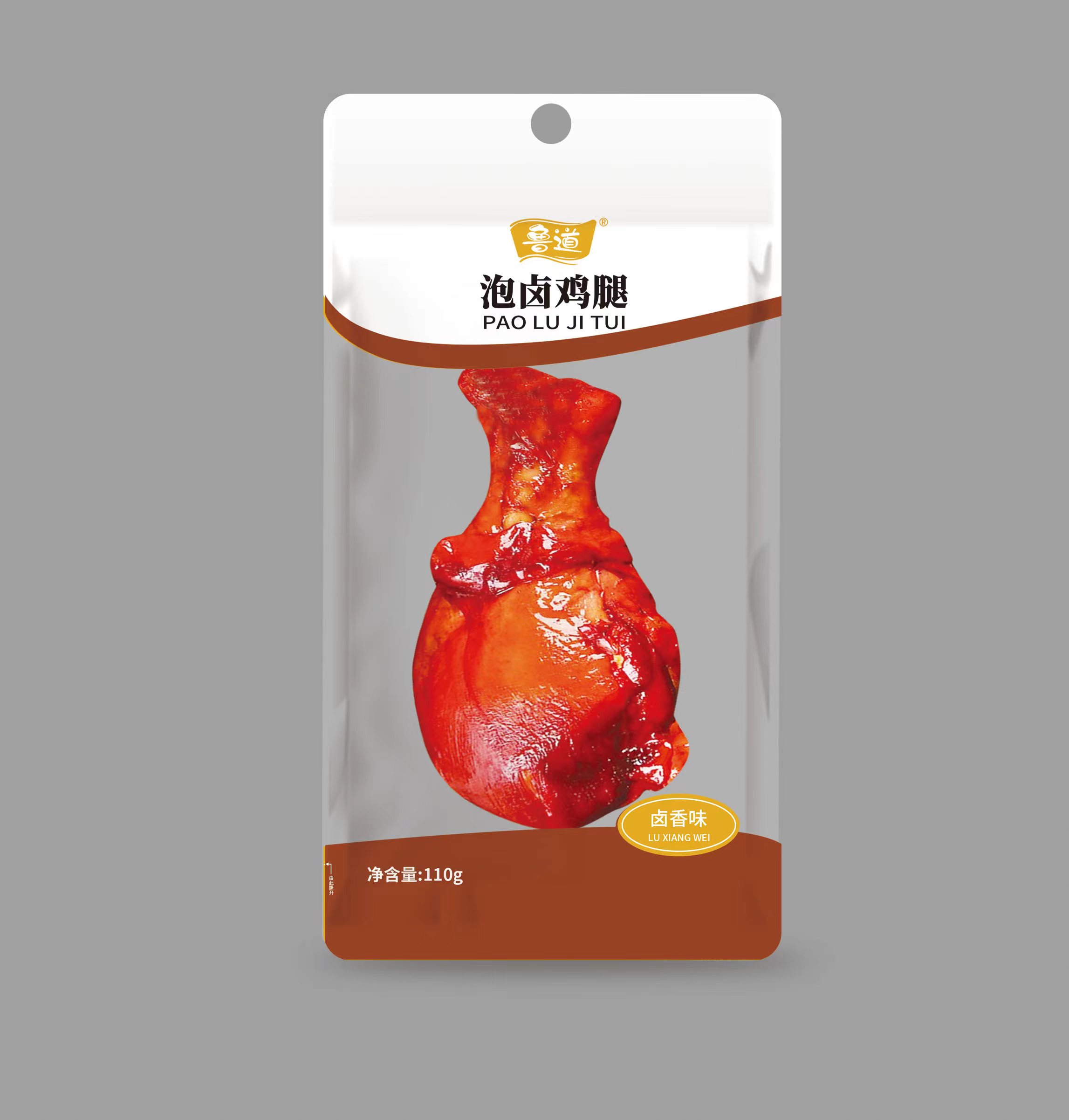 鲁道110克泡卤鸡腿（盐焗 卤香味） 110克*10袋*6包