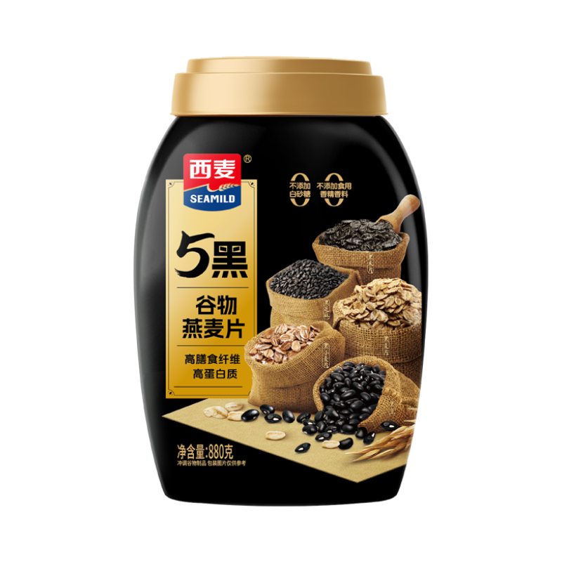 西麦-5黑谷物燕麦片