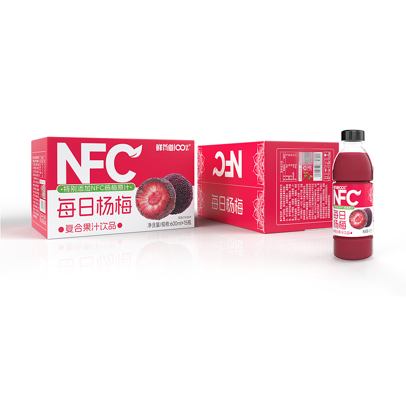 鲜有道100%NFC果汁每日杨梅600ml