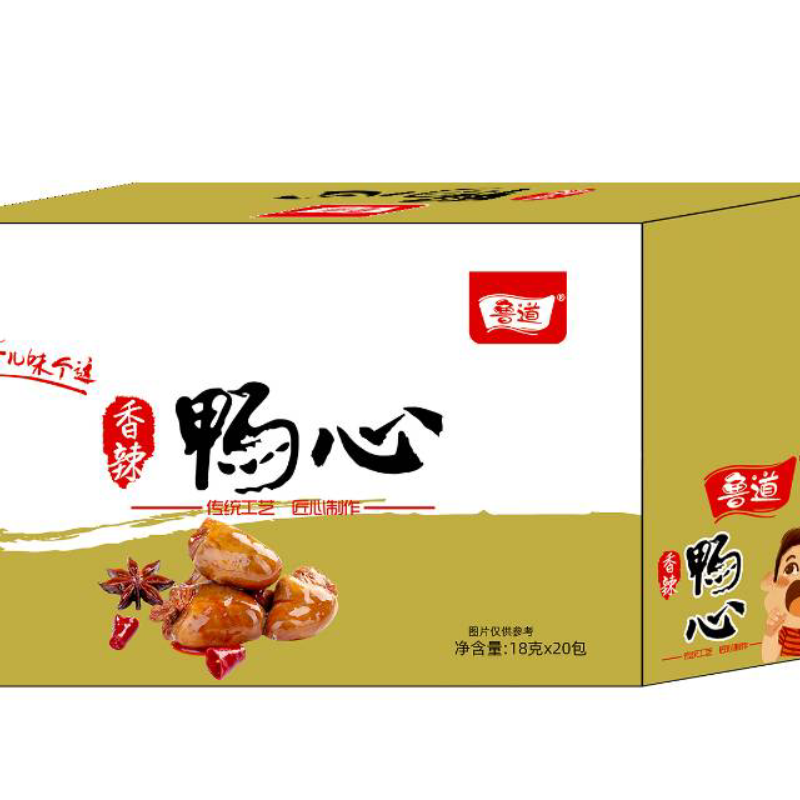 鲁道18克香辣鸭心