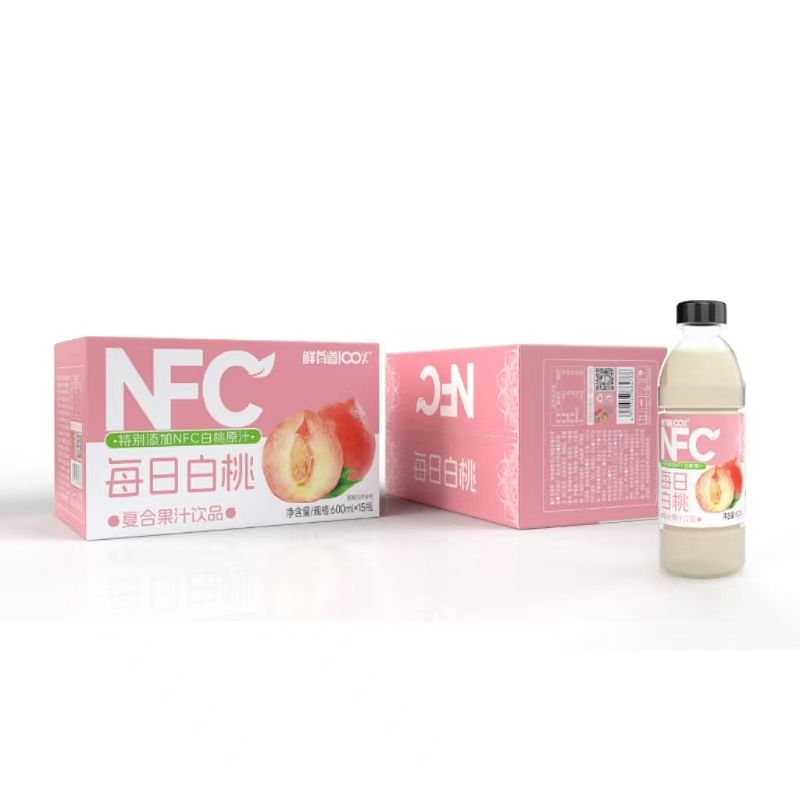 鲜有道100%NFC果汁每日白桃600ml