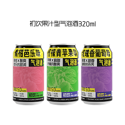 初饮果汁型气泡酒320ml