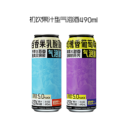 初饮果汁型气泡酒490ml