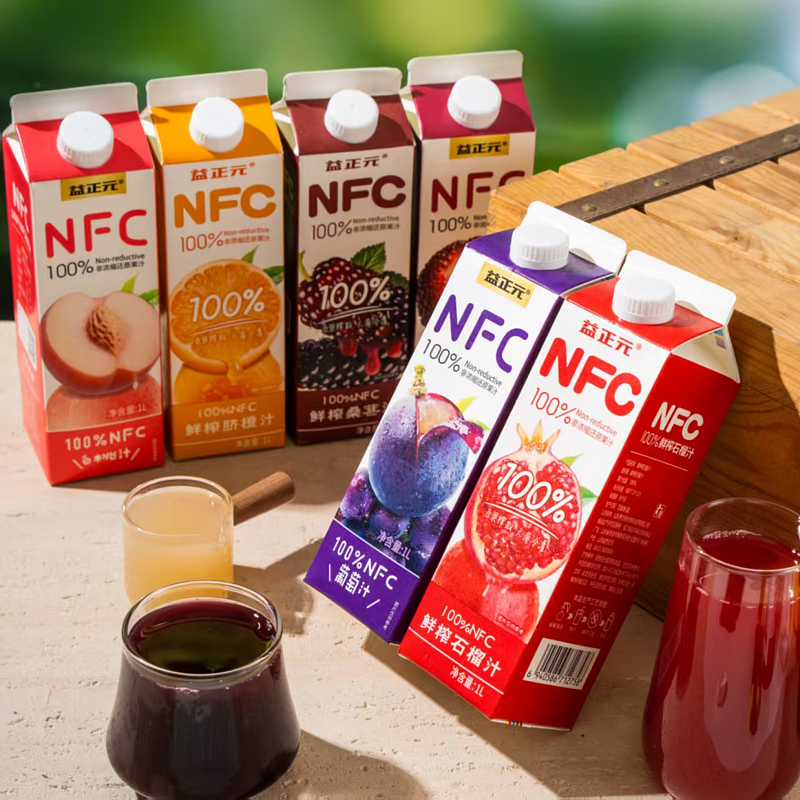 益正元NFC果汁屋顶盒1L