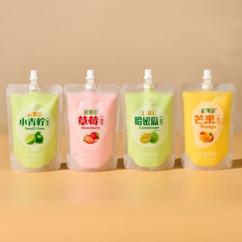 鲜氧多奶昔组合（草莓、哈密瓜、芒果、小青柠）