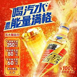 味动力能量气泡水风味饮料600mL*15瓶