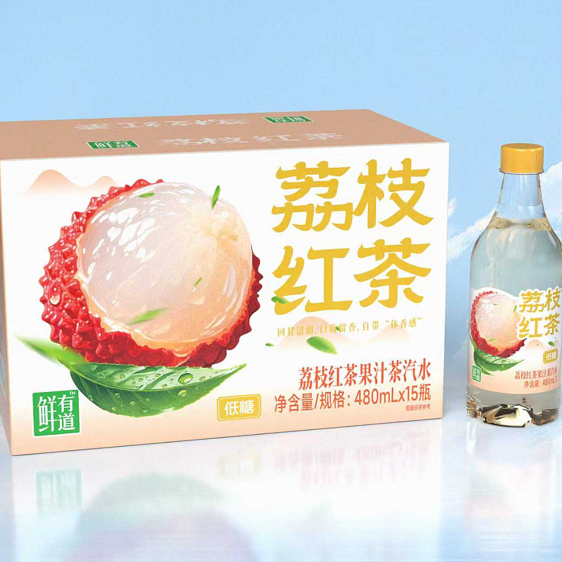 荔枝红茶果汁茶汽水