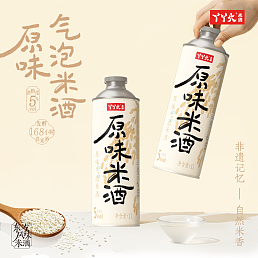 丫丫火原味气泡米酒-1L