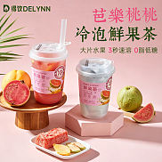 芭乐桃桃冷泡鲜果茶500ml杯装