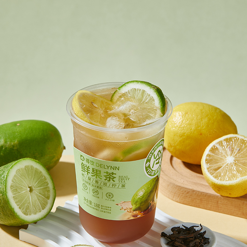 鸭屎香双柠冷泡鲜果茶500ml杯装