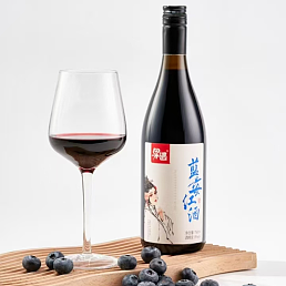 果遇 蓝莓红酒