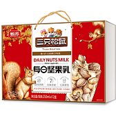 三只松鼠甄养每日坚果乳苗砖木盒250ml*12盒礼盒装