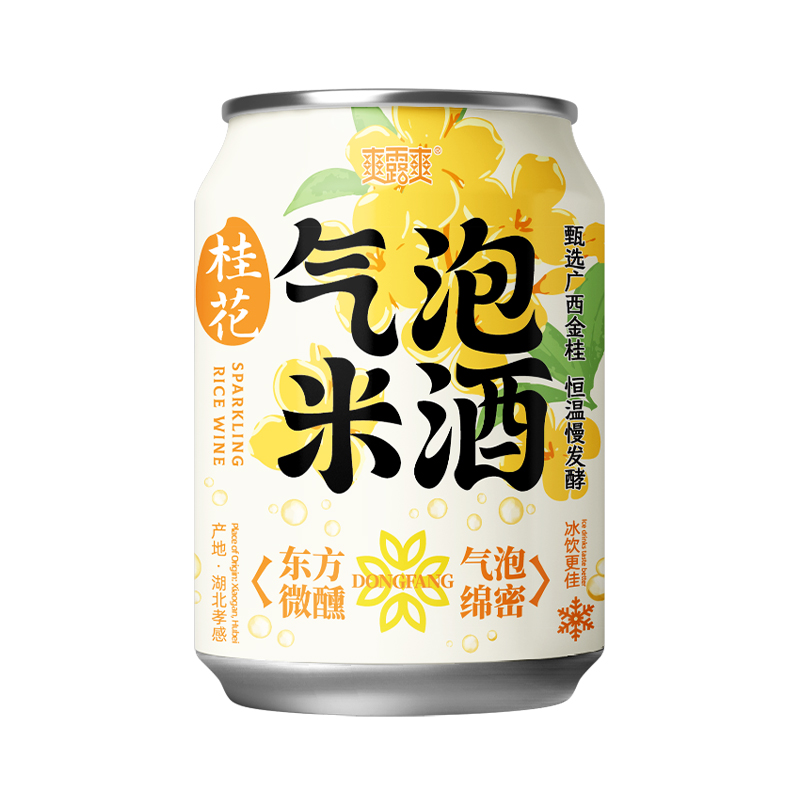 爽露爽桂花气泡米酒250mL