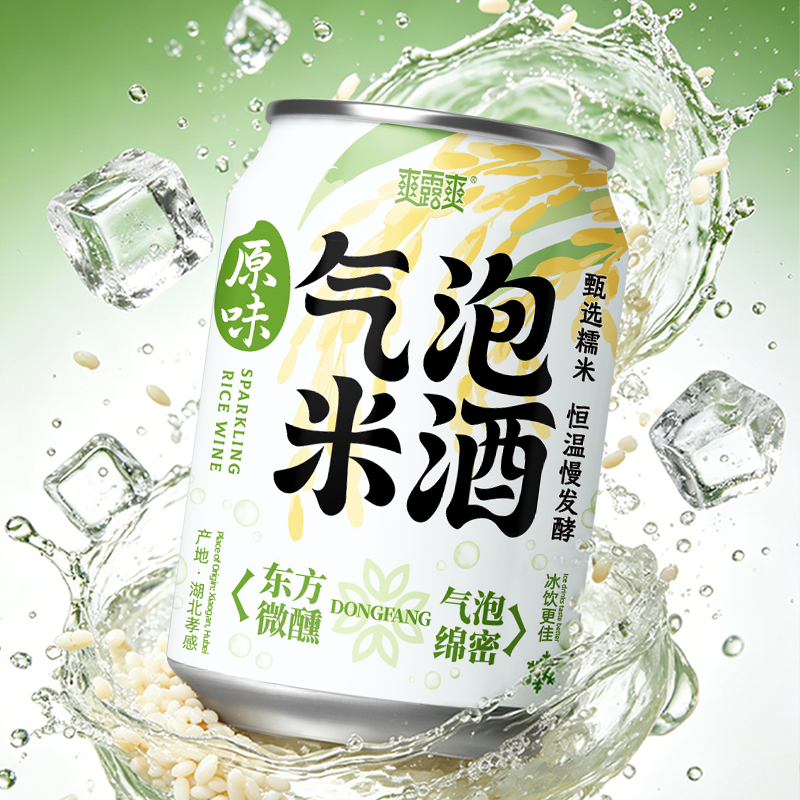 爽露爽原味气泡米酒250mL
