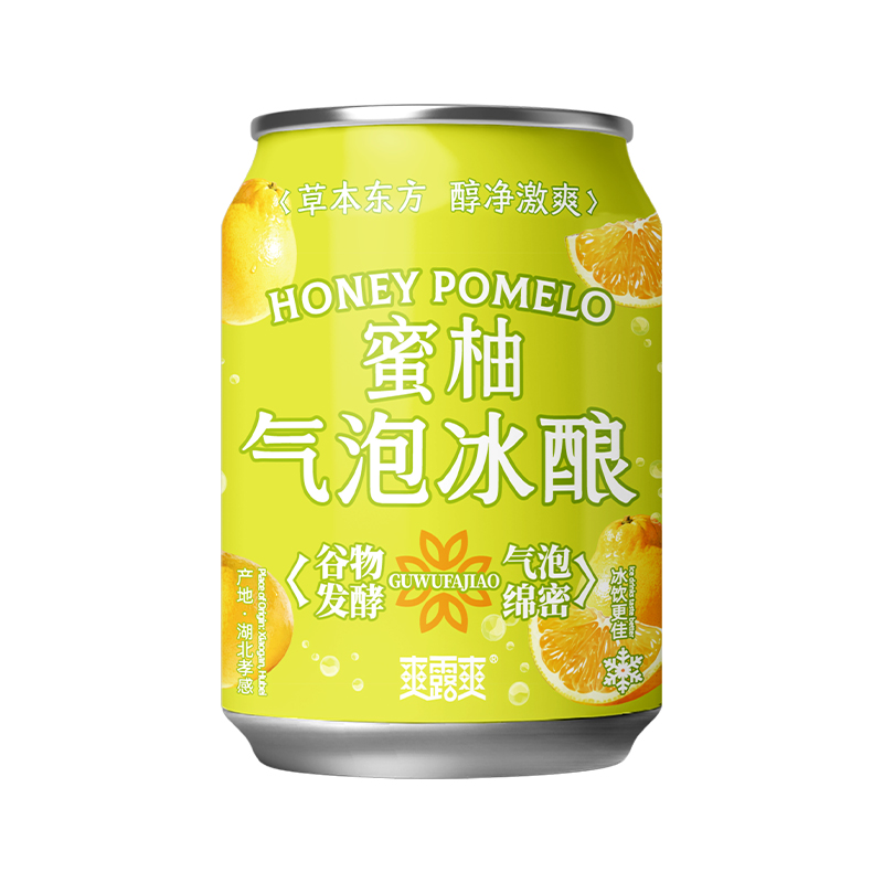 爽露爽蜜柚气泡冰酿250mL