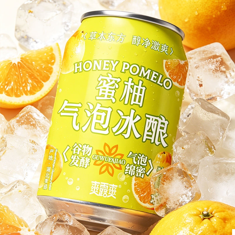 爽露爽蜜柚气泡冰酿250mL