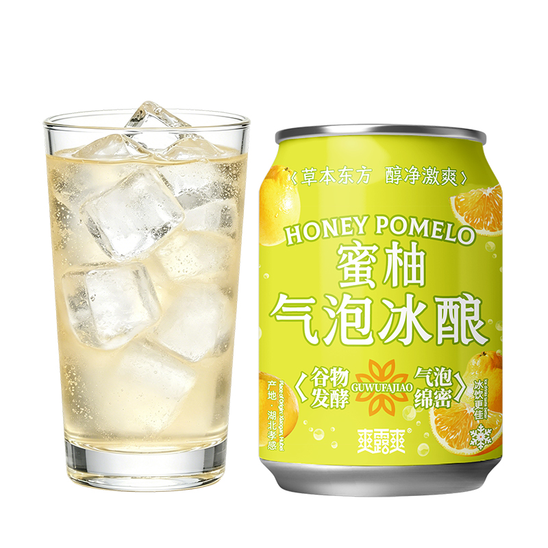 爽露爽蜜柚气泡冰酿250mL