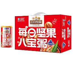 三只松鼠甄养联名每日坚果八宝粥330g*12罐礼盒装