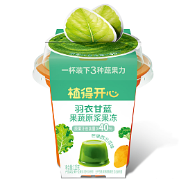 115克植得开心胡萝卜果蔬原浆果冻（芒果西兰花味）