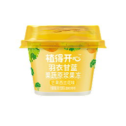 农亨-果蔬原浆果冻散称50克小方杯(芒果西兰花味)