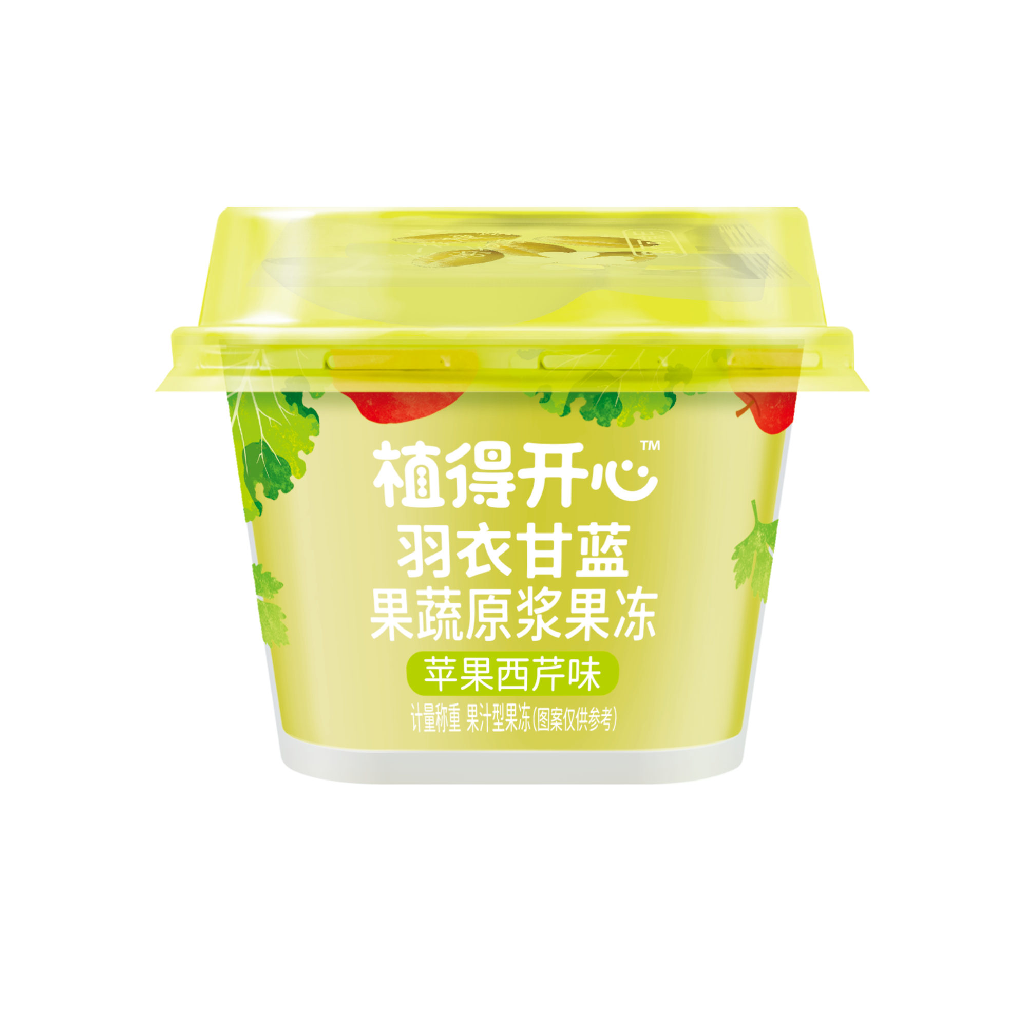 农亨-果蔬原浆果冻散称50克小方杯(苹果西芹味)