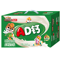 三只松鼠甄养联名AD钙奶饮品220ml*24瓶