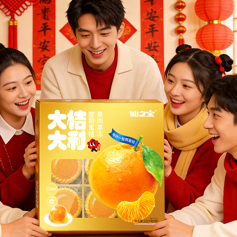 大桔大利整颗蜜桔果肉果冻礼盒1.62kg/盒