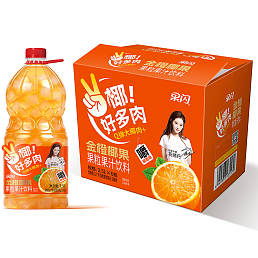 果闪牌2.5L宝莲瓶果粒果汁