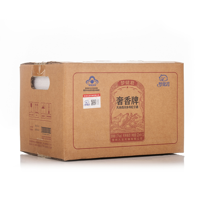 梦健君·奢香牌天麻西洋参枸杞子酒37度125ml
