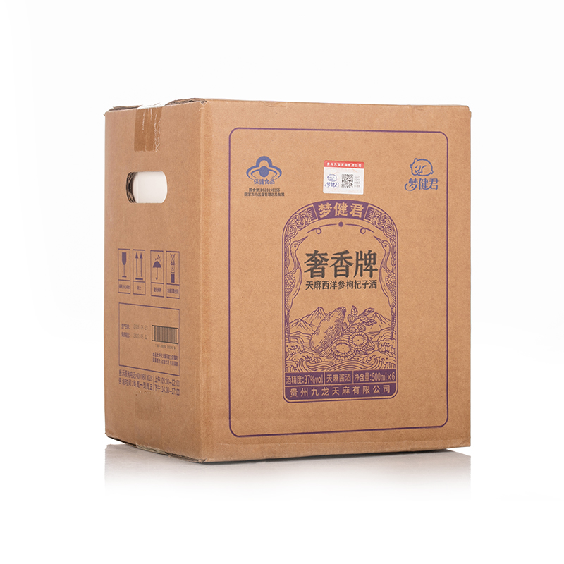 梦健君·奢香牌天麻西洋参枸杞子酒37度500ml