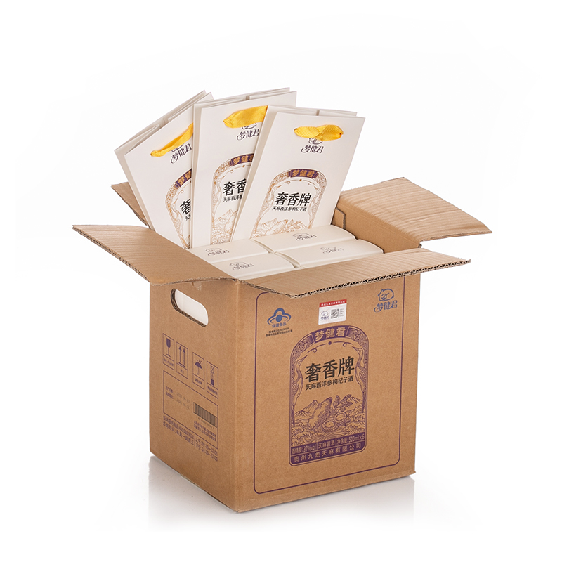 梦健君·奢香牌天麻西洋参枸杞子酒37度500ml