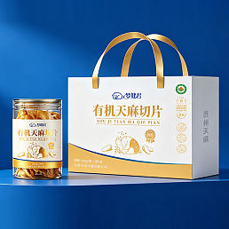 梦健君·天麻切片礼盒装（有机特级）100g/瓶x2瓶
