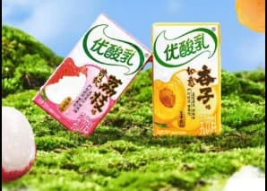 优酸乳发布新口味乳饮料：贵妃荔枝、如意杏子