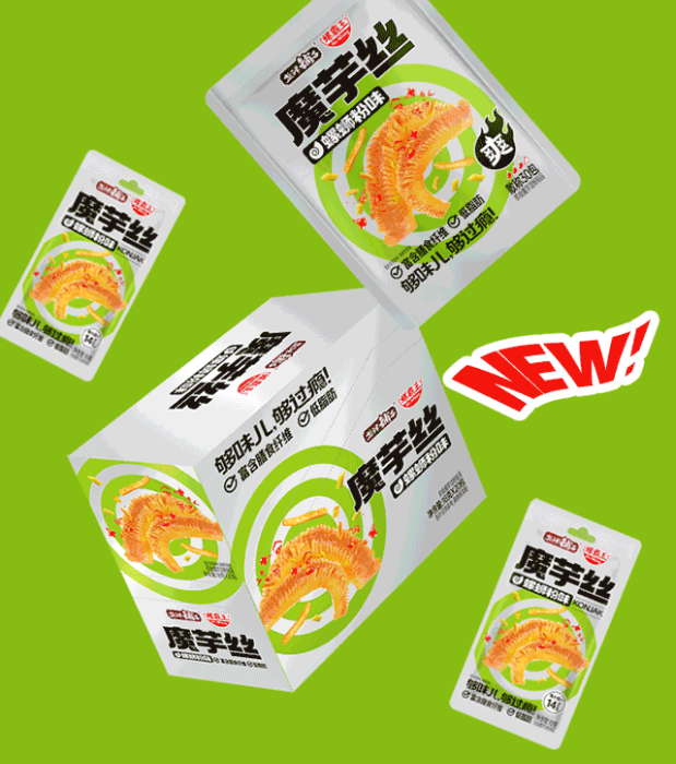 每日一品 | 两大流行品类合体，盐津铺子推出螺蛳粉味魔芋丝